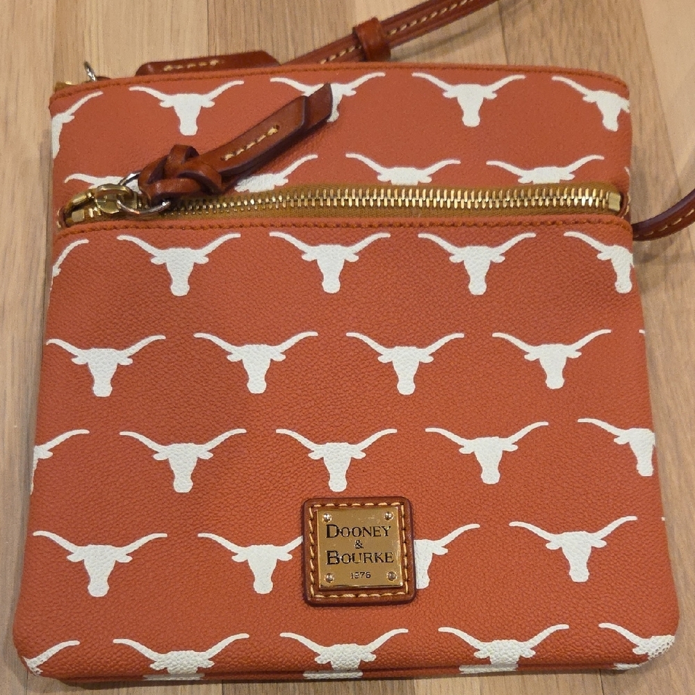 Dooney & Bourke Texas Longhorns Orange and White Crossbody Bag - Picture 2 of 4